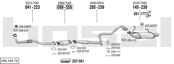 Exhaust System 058.184.75