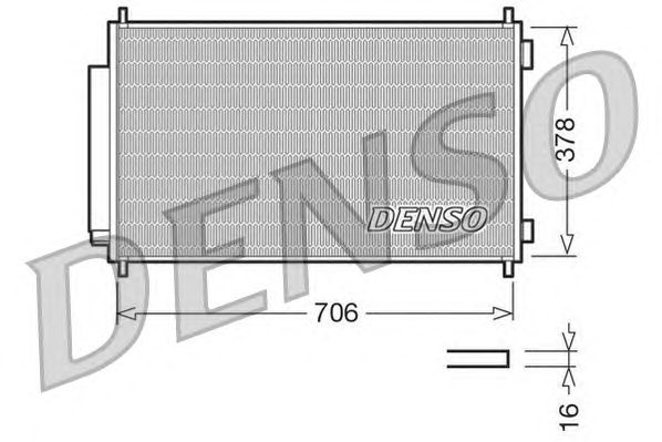 Condenser, air conditioning DCN40002
