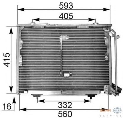 Condensator, airconditioning 8FC 351 036-011