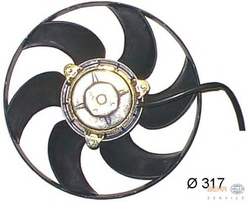 Fan, motor sogutmasi 8EW 351 044-151