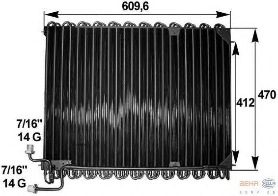 Condenser, air conditioning 8FC 351 300-151