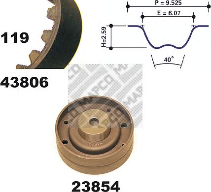 Timing Belt Kit 23806