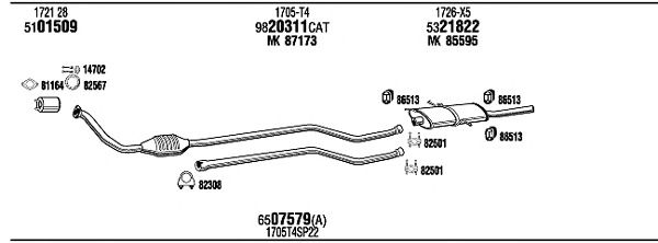 Exhaust System CI16016