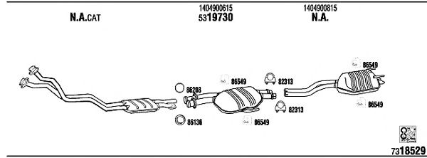 Exhaust System MB60002A