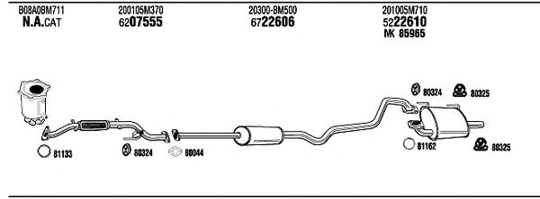 Exhaust System NI55020