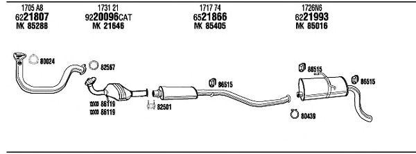 Exhaust System PET07976AA
