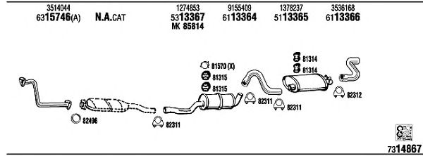 Exhaust System VO74004