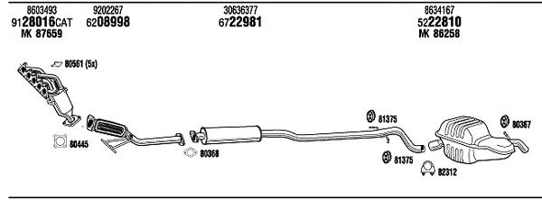 Exhaust System VOT15148A