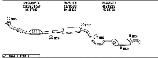 Exhaust System VW20542