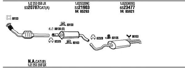 Exhaust System VW26045