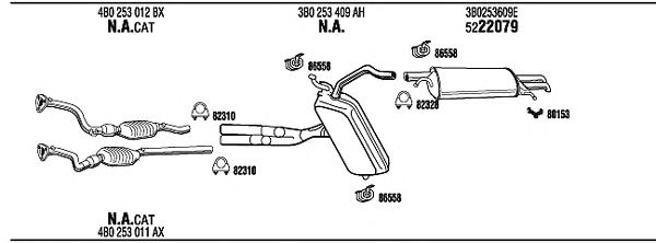 Exhaust System VW50165
