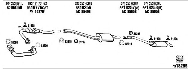 Exhaust System VW72246
