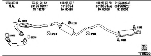Exhaust System VW72261