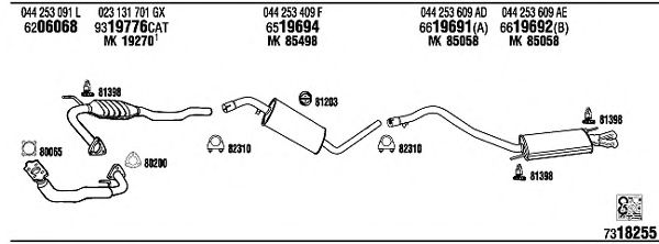Exhaust System VW72264