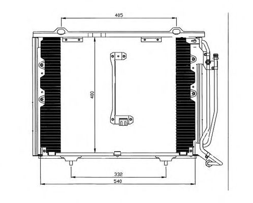 Condensator, airconditioning 171260B