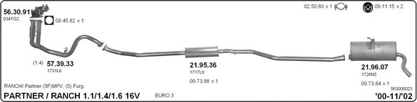 Exhaust System 563000023