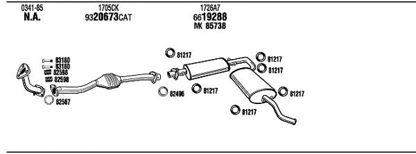 Exhaust System CI90025