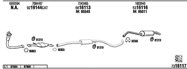 Exhaust System FO30630