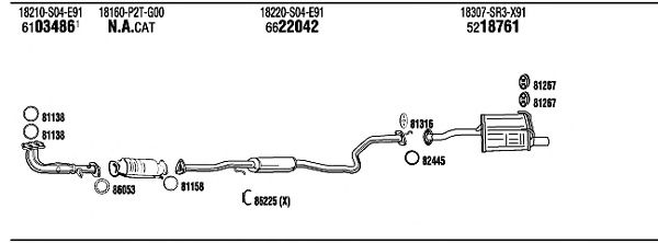 Exhaust System HO30222