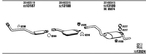 Exhaust System MB30013A