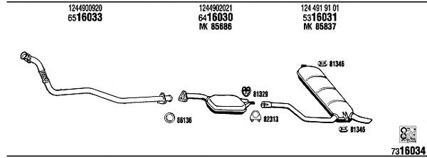 Exhaust System MB43319