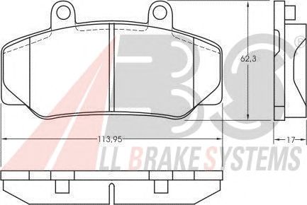 Brake Pad Set, disc brake 36177