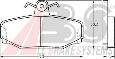Brake Pad Set, disc brake 36744