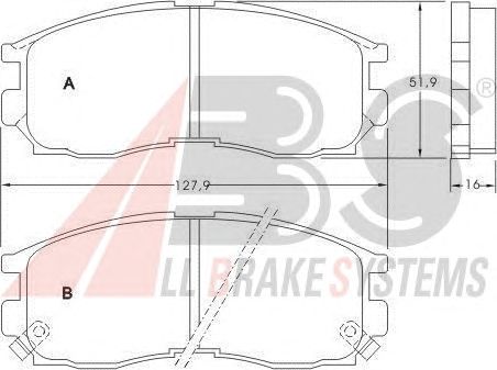 Brake Pad Set, disc brake 36763