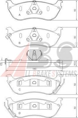 Brake Pad Set, disc brake 37148 OE