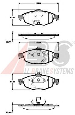 Brake Pad Set, disc brake 38869