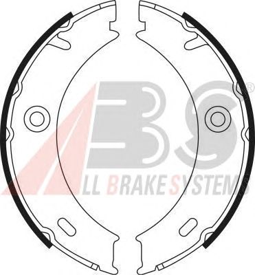 Brake Shoe Set, parking brake 9022