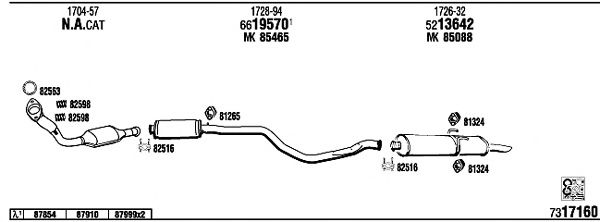 Exhaust System PE40572