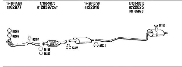 Exhaust System TO51154A
