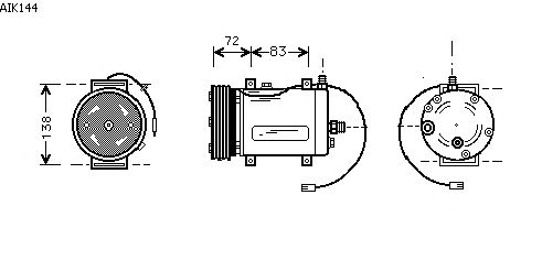 Compressor, air conditioning AIK144