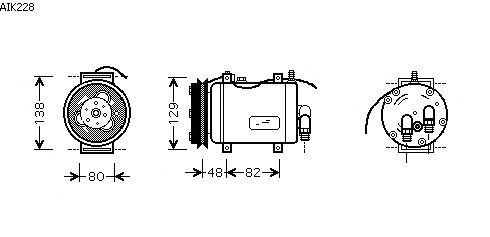 Compressor, airconditioning AIK228