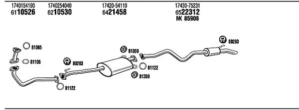 Exhaust System TO87019