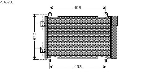 Condensator, airconditioning PEA5258