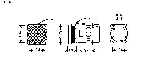 Compressor, air conditioning RTK436