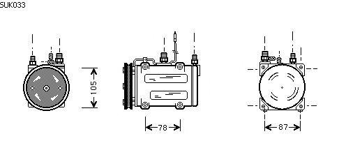 Compressor, air conditioning SUK033