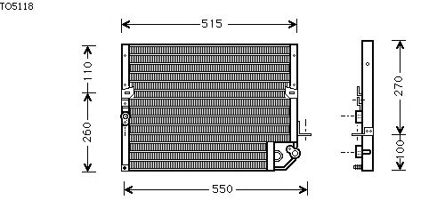 Condensator, airconditioning TO5118