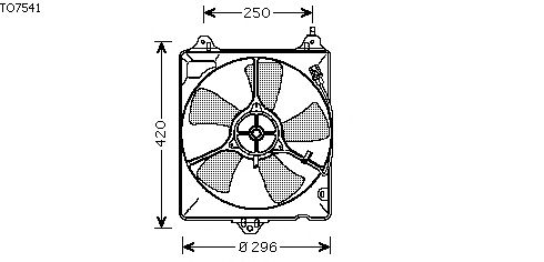 Fan, radiator TO7541