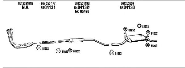 Exhaust System VW20036