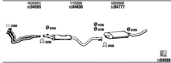 Exhaust System VW20406