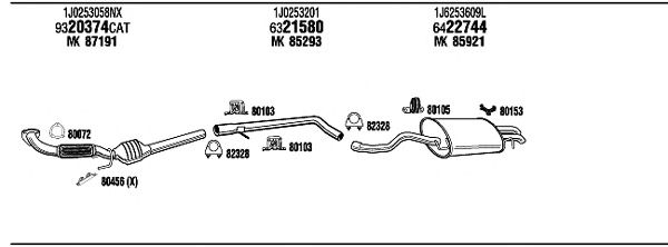 Exhaust System VW20655