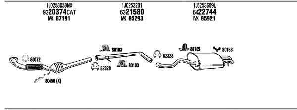 Exhaust System VWH16063