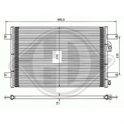 Condensator, airconditioning 8229000