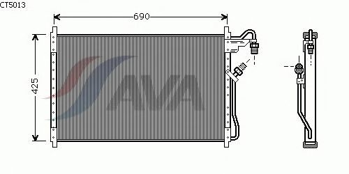 Condensator, airconditioning CT5013