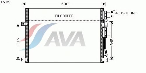 Condensator, airconditioning JE5045