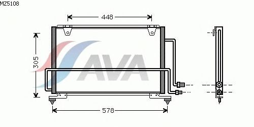 Condensator, airconditioning MZ5108
