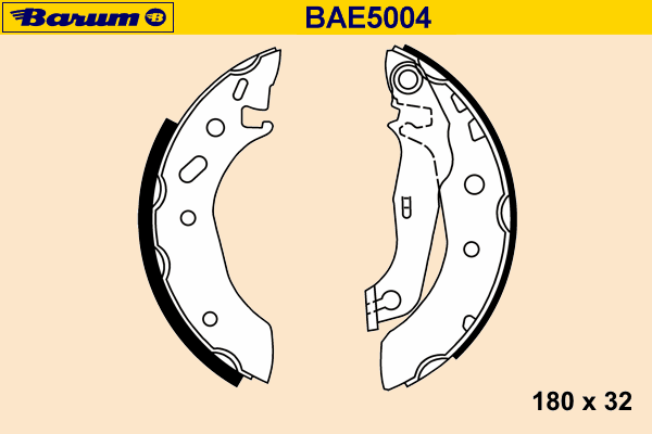 Bremsebakkesæt BAE5004